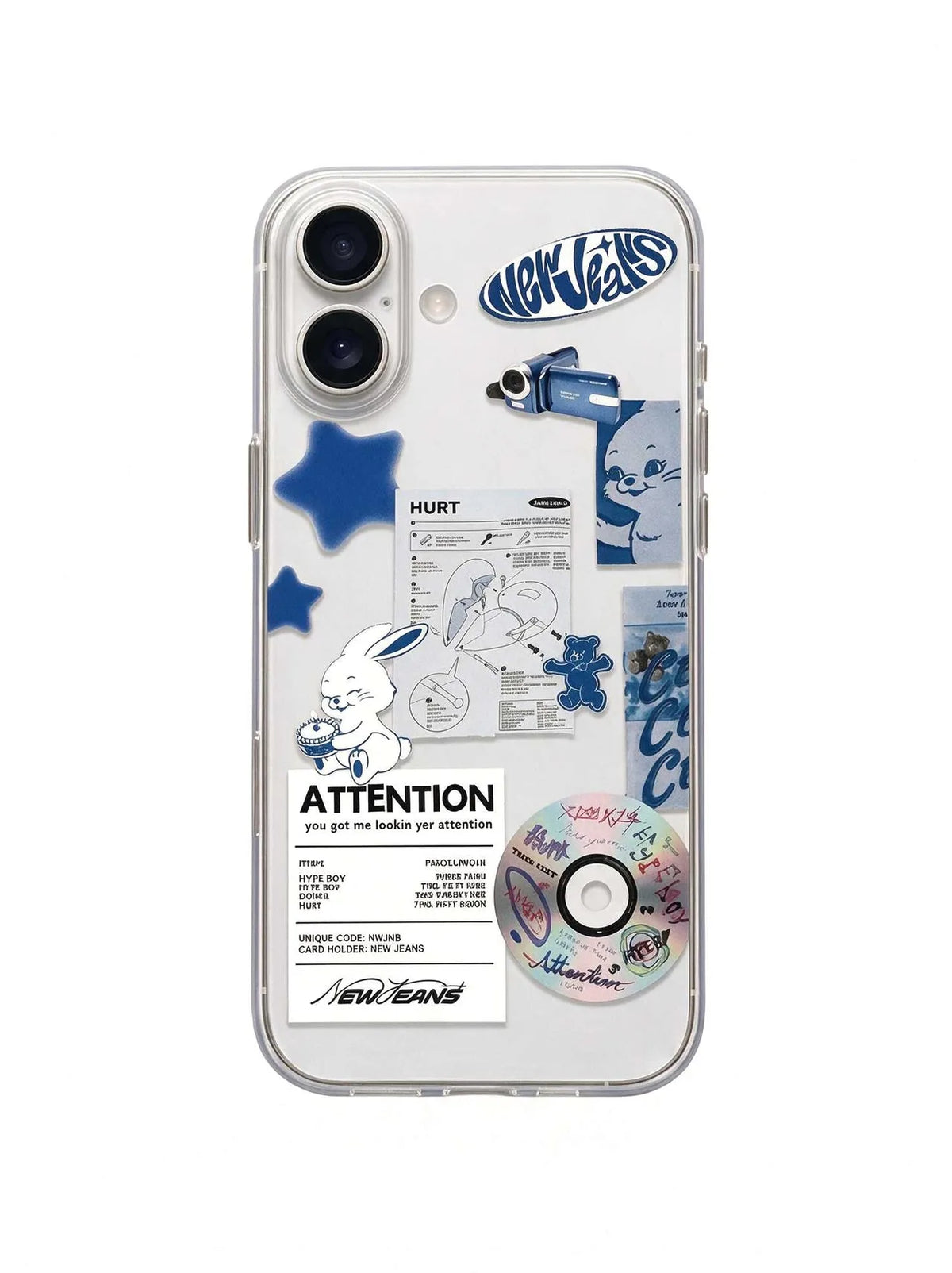 attention clear case