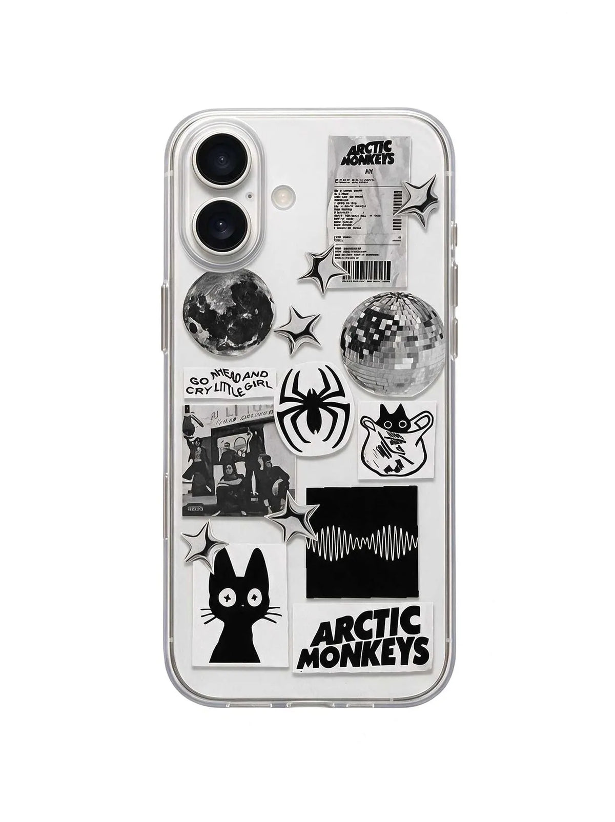 midnight web clear case