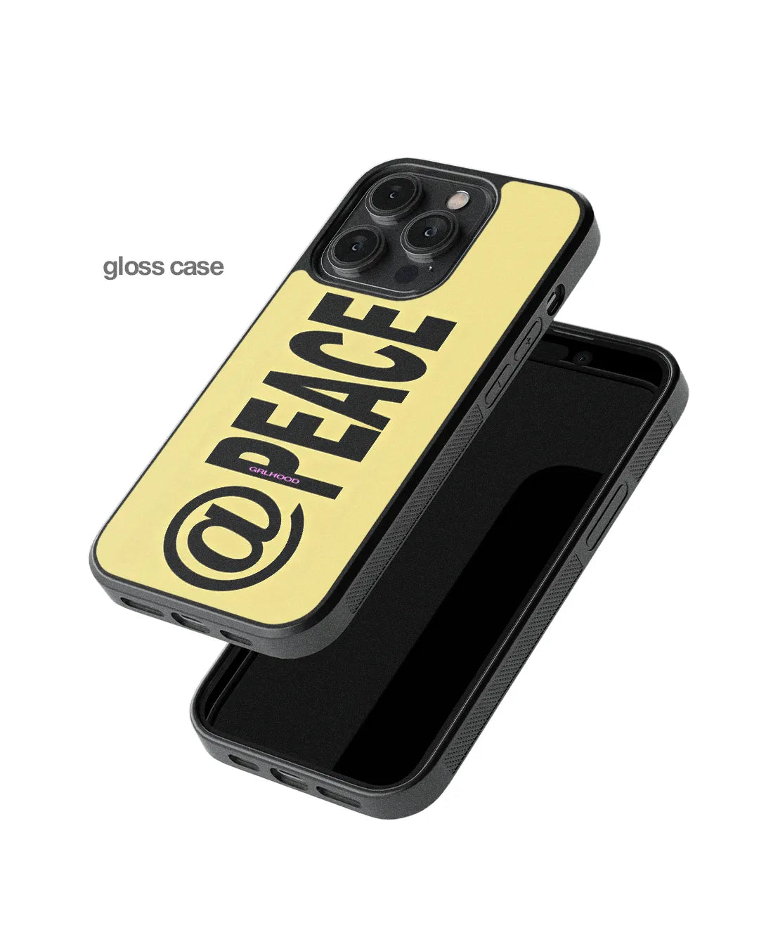 @PEACE Yellow 2 BLACK GLASS
