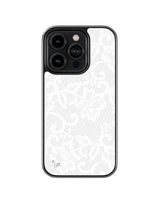 CHANTILLY White 1 BLACK GLASS