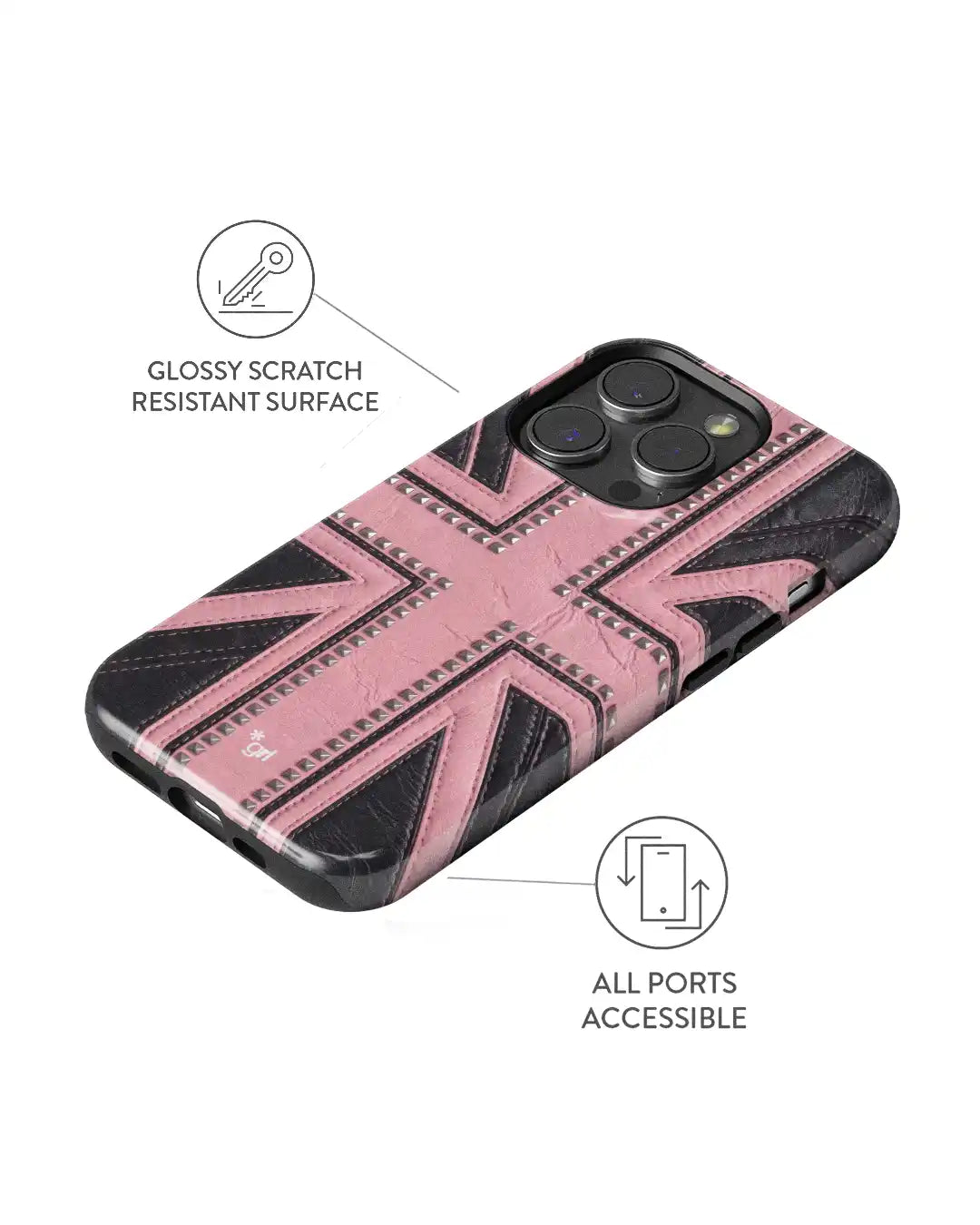ANARCHY Pink MAGSAFE ARMOURED BLACK 3
